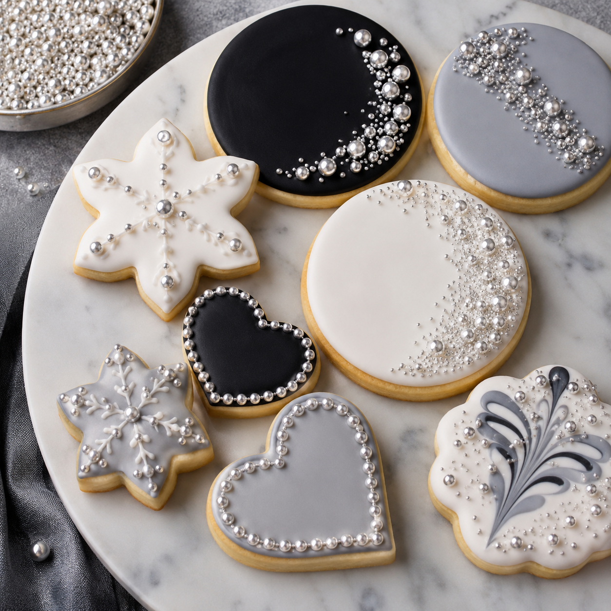Silver sugar pearl 500g Sprinkles d'Art