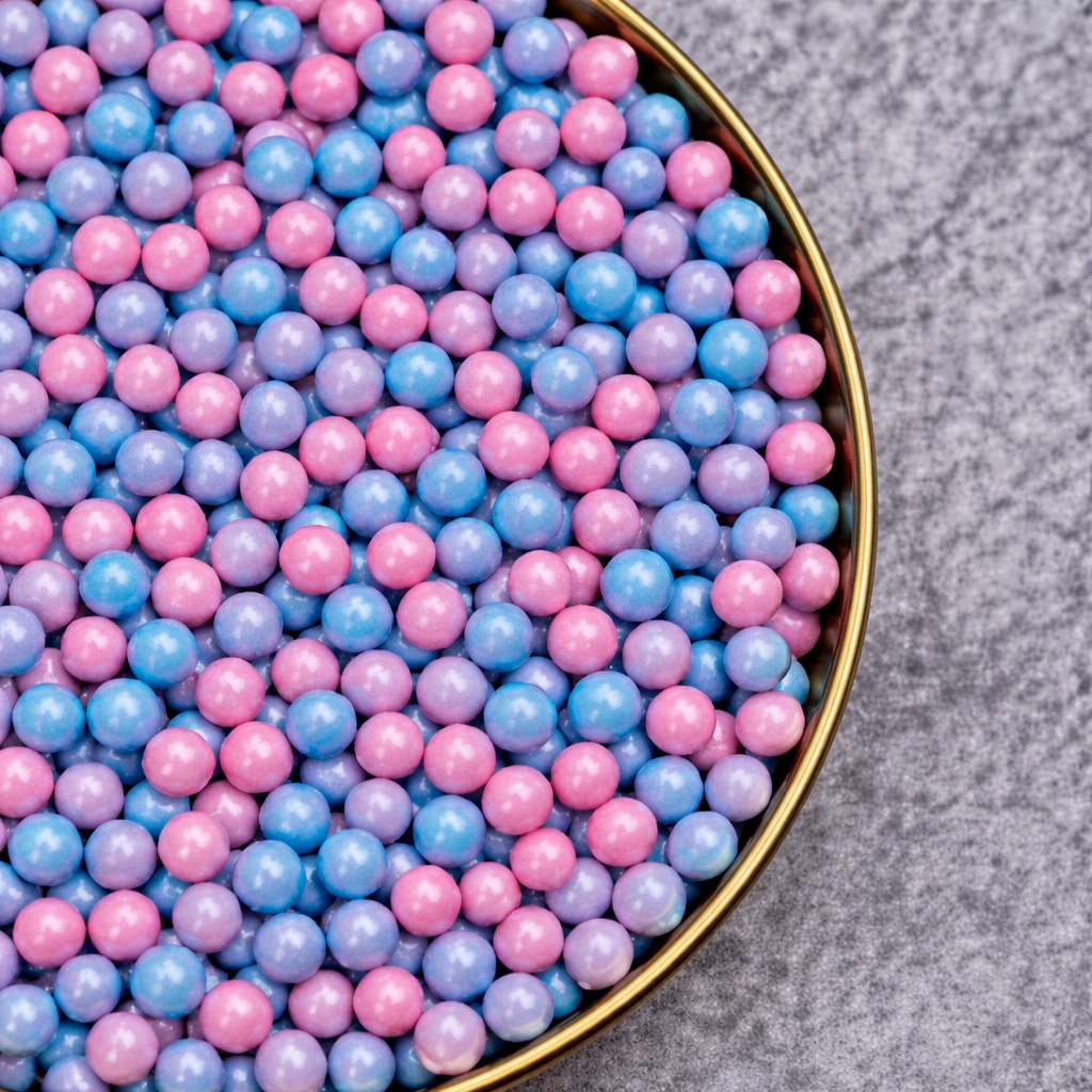 Cotton Candy Bliss 7mm sprinkles by Papagino Foods Inc., 100g (3.5 oz) colorful sugar sprinkles for baking and decorating.