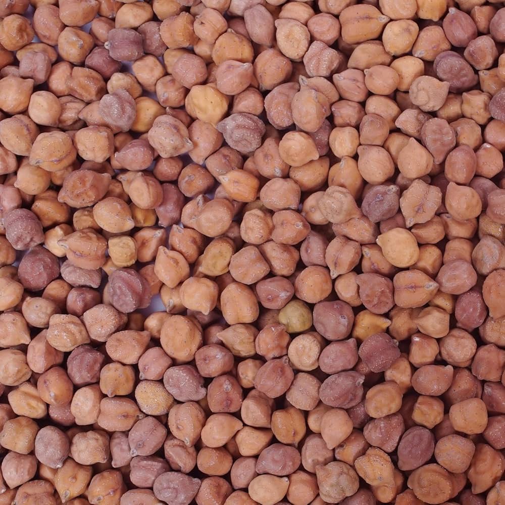 10 lbs of Papagino Foods Desi Chick Peas (Kalachana) in a large bulk bag, ideal for cooking and recipes.