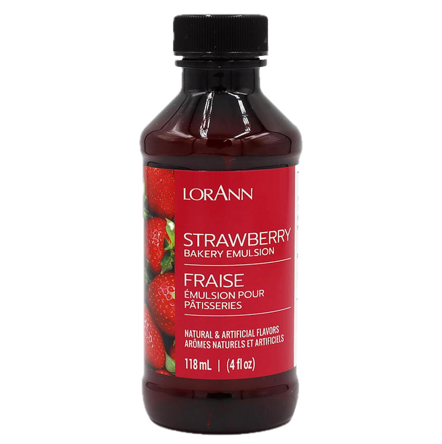 LorAnn Strawberry, Bakery Emulsion - 4 OZ #0768-0800 - Papagino Foods Inc.