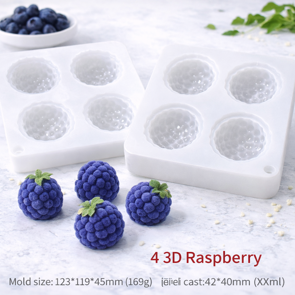 Raspberry Mold (4 Cavities) - Papagino Foods Inc.
