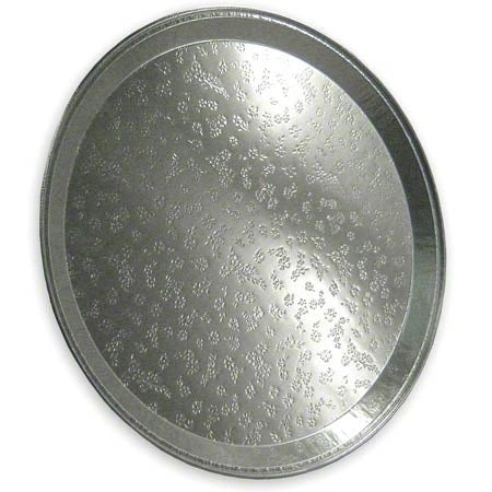 Western Plastics 12" Silver Catering Trays 25 pcs - Papagino Foods Inc.