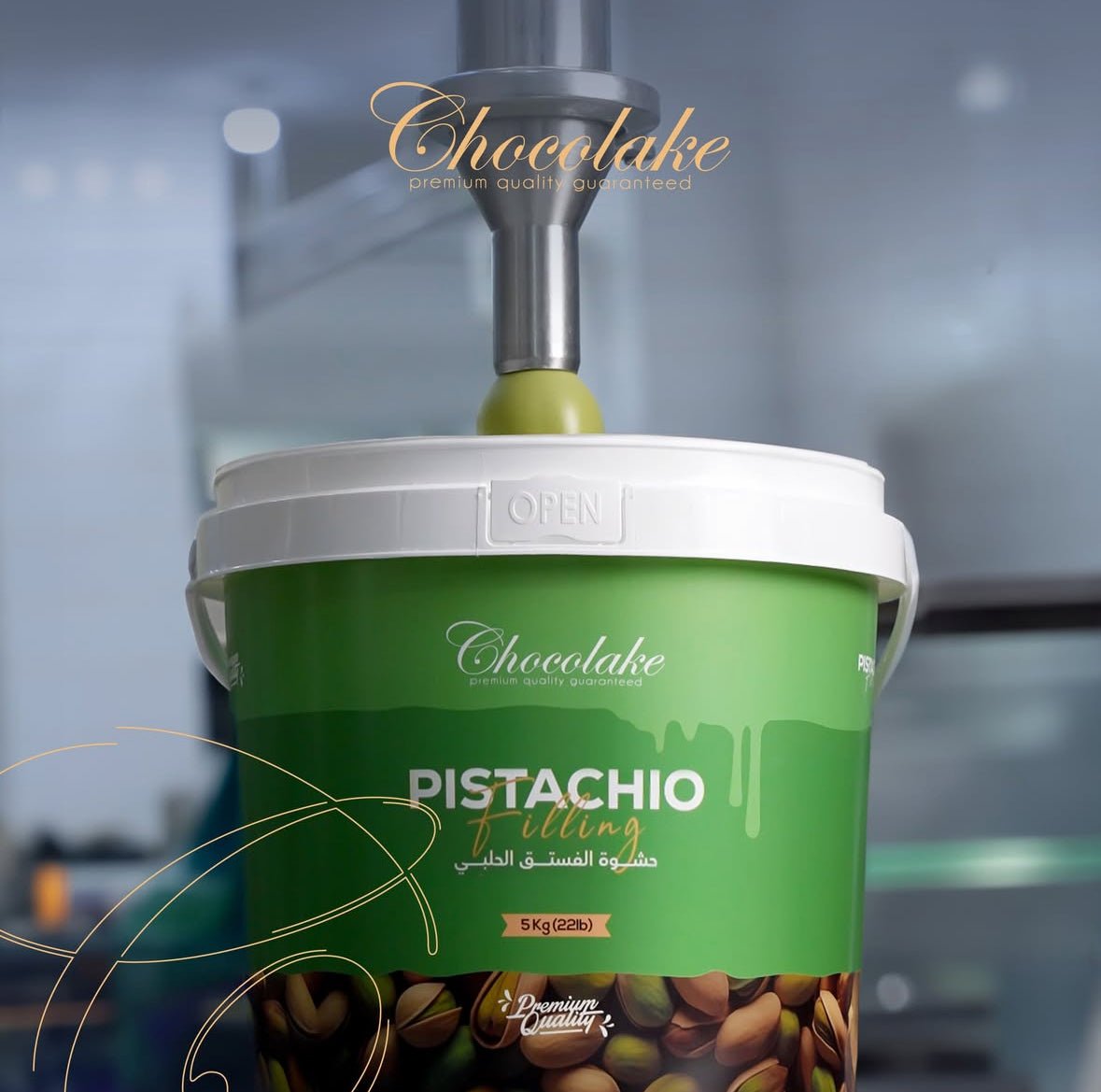 Pistachio Filling 22% 5 Kg - Papagino Foods Inc.