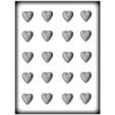 Plain Heart ⅞" Hard Candy Mold # 8H-1001 - Papagino Foods Inc.