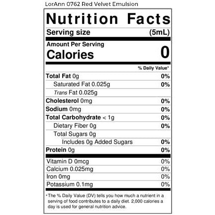 LorAnn Oils Red Velvet Bakery Emulsion - 4 OZ #0762-0806B - Papagino Foods Inc.