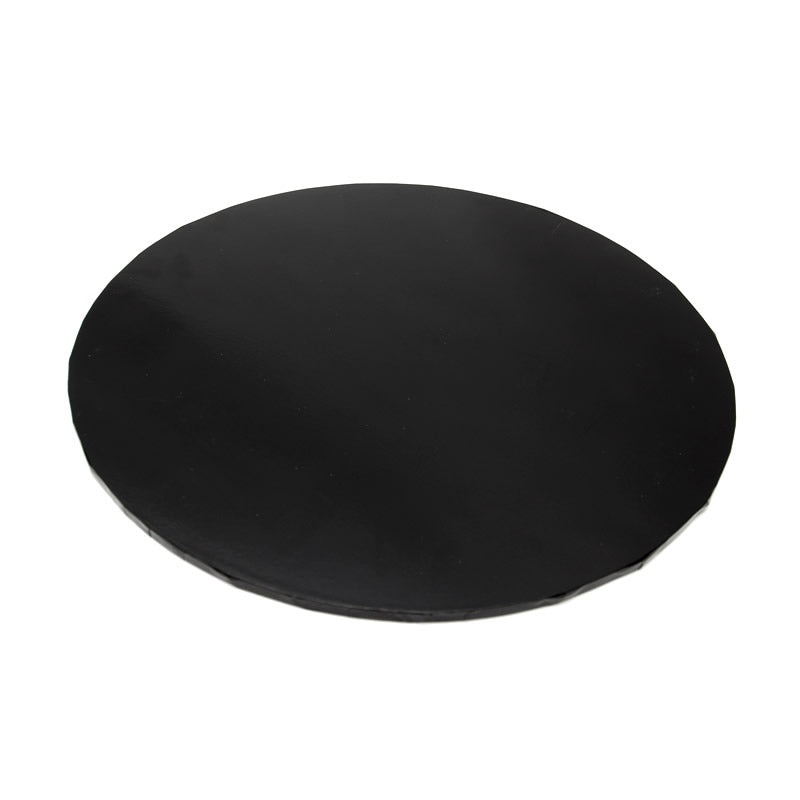 10" Round Black Cake Drum 1/2" - Papagino Foods Inc.