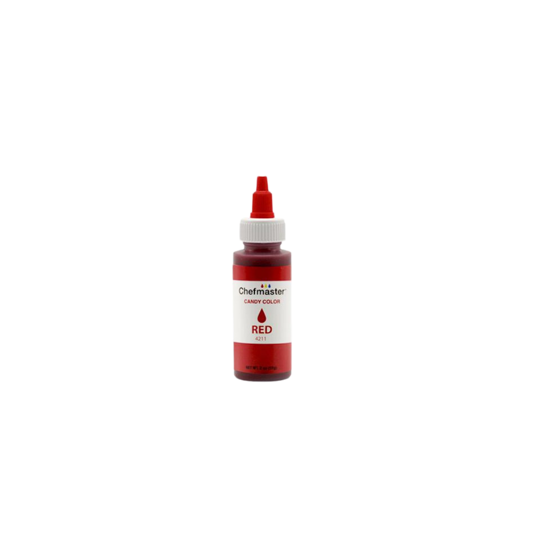 Chefmaster Candy Color Red (# 4211) 2 OZ - Papagino Foods Inc.