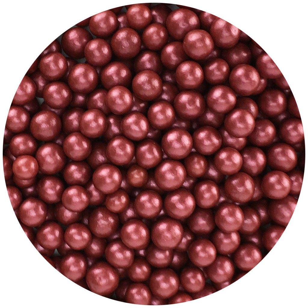 Bordeaux Dragees 5mm, 3.7 oz. #7500-785810BD - Papagino Foods Inc.