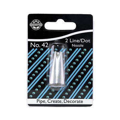 JEM Nozzle - 2 Line / Dot Small Tube #42 #NZ42 - Papagino Foods Inc.