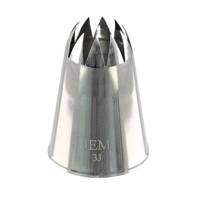 JEM Nozzle - Large Curved Star Savoy #3J #NZ3J - Papagino Foods Inc.