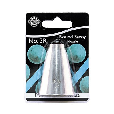 JEM Nozzle - Large Plain Round Savoy #3R #NZ3R - Papagino Foods Inc.