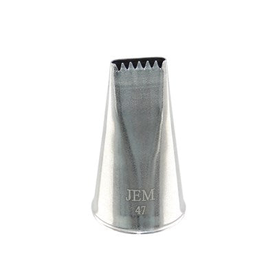 JEM Nozzle - Smooth / Ribbed Basketweave Nozzle #47 #NZ47 - Papagino Foods Inc.