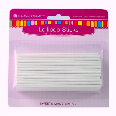 Lollipop Sticks Small 100 Pieces, 4"x 1/8" # 5720-0000 - Papagino Foods Inc.