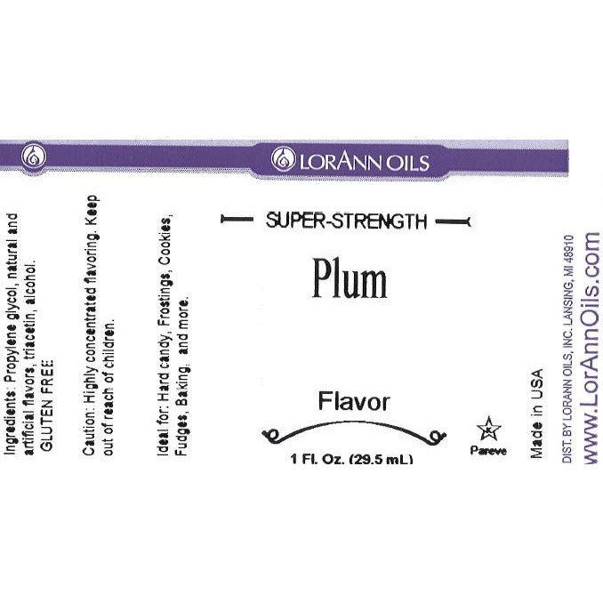 LorAnn Oils Plum Flavor - 1 OZ #0330-0500 **BBD March 2024** - Papagino Foods Inc.