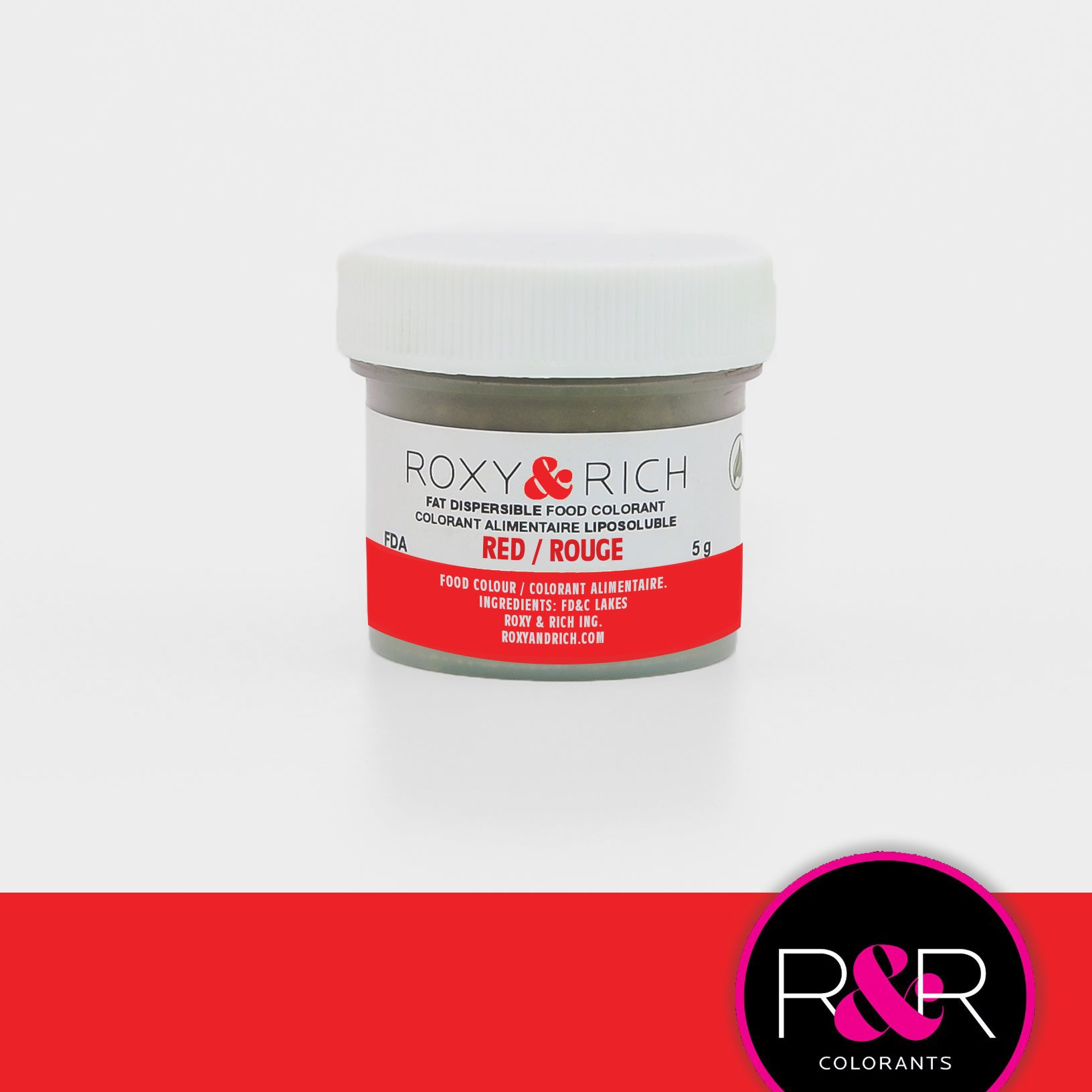 Roxy & Rich Fat Dispersible Dust Red (# P5-B03) - 5 G - Papagino Foods Inc.