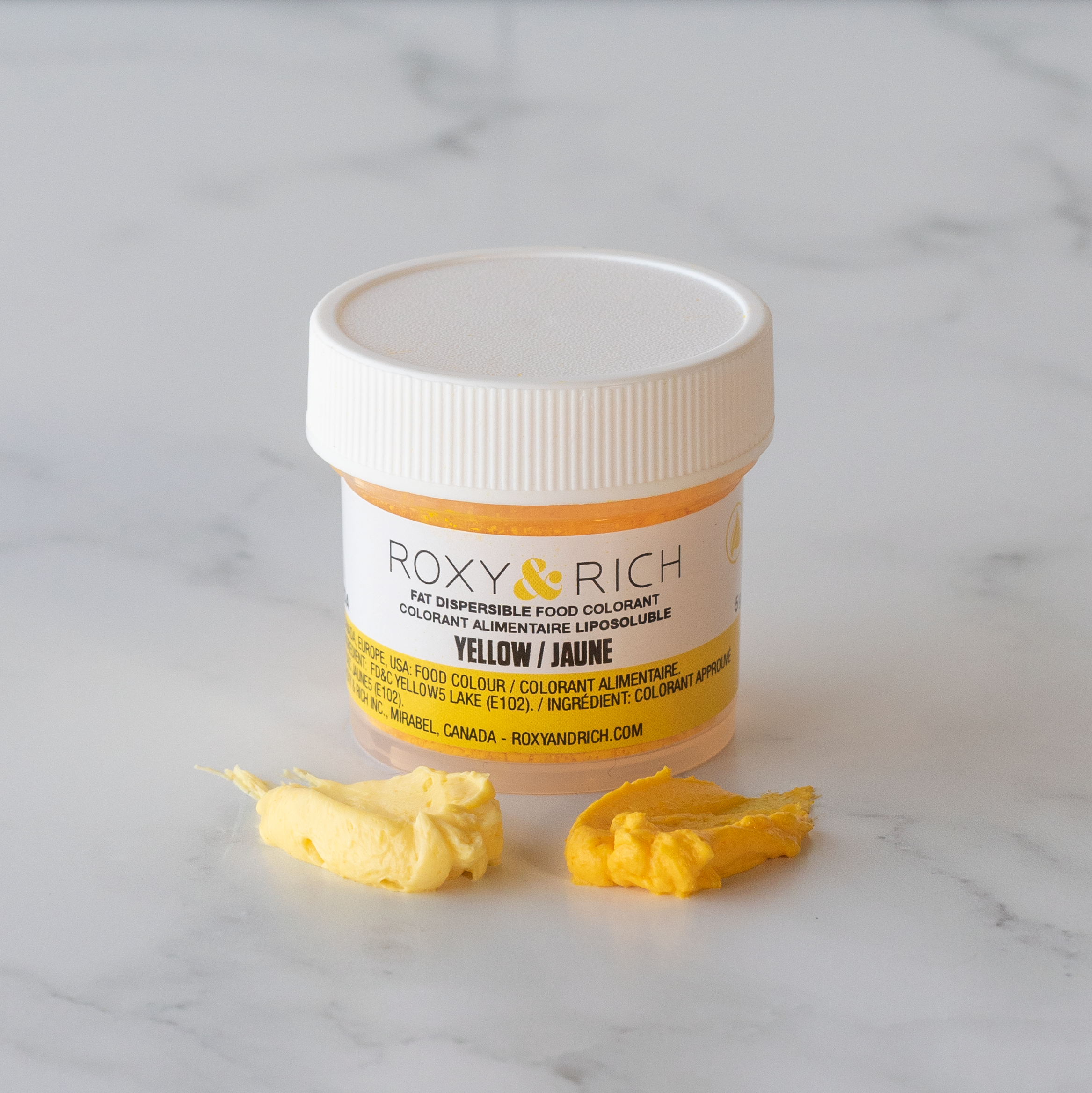 Roxy & Rich Fat Dispersible Dust Yellow (# P15-B01) - 15 G - Papagino Foods Inc.