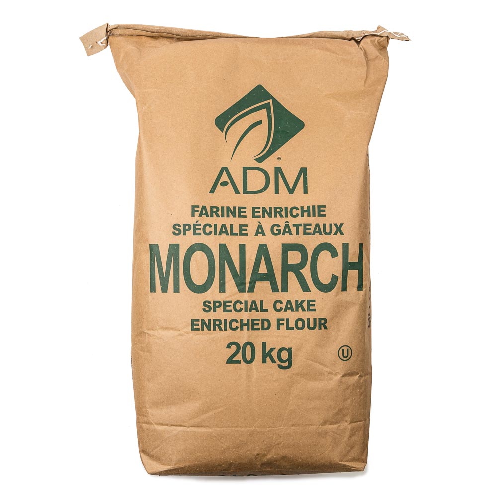 Monarch Special Cake Flour (Hi Ratio Flour) # 732040 / P204 20 kg (Pickup Only) - Papagino Foods Inc.
