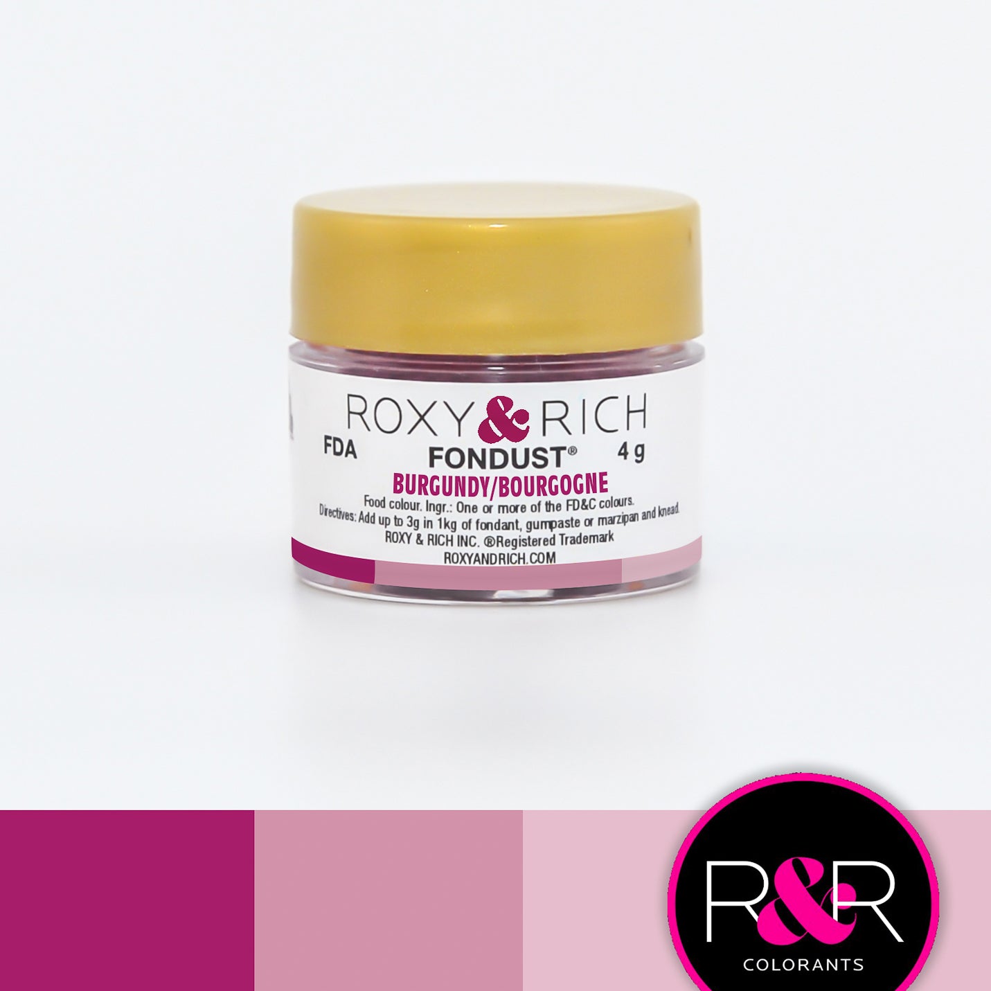 Roxy & Rich Burgundy Fondust (# F4-014) 4 G - Papagino Foods Inc.