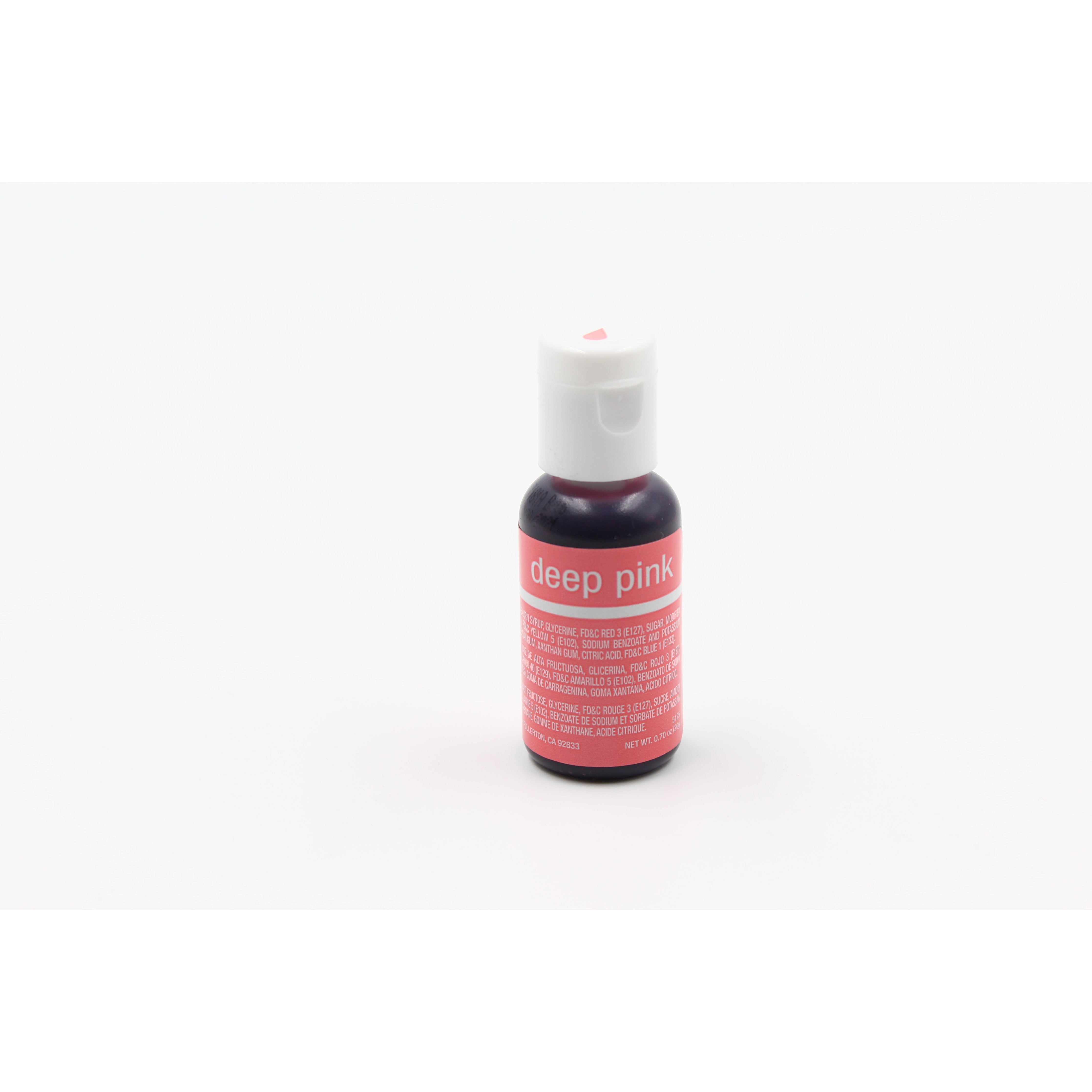 Chefmaster Deep Pink Liqua-Gel Food Coloring (# 5125) 0.70 OZ - Papagino Foods Inc.