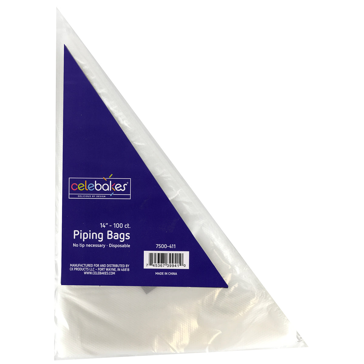 Tip Less Decorating / Piping Bags 14", pkg of 100 - Papagino Foods Inc.