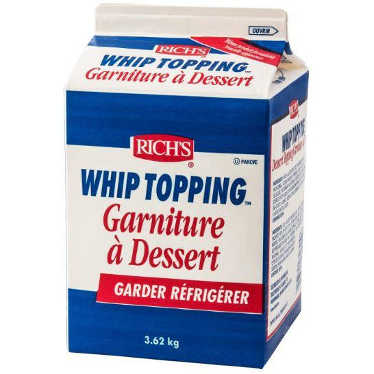 Rich's Whip Topping (72805) 4 x 3.62 kg (MASTER CASE) (Pickup Only) - Papagino Foods Inc.
