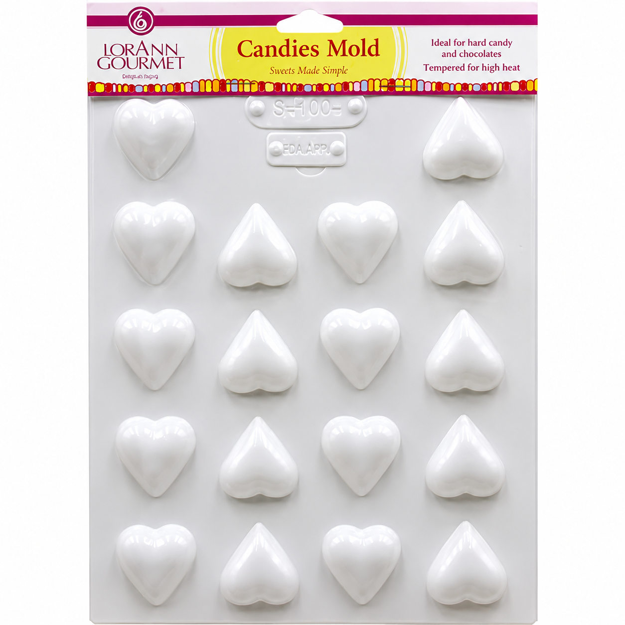 LorAnn Small Hearts Candies Sheet Mold (5587-0000)