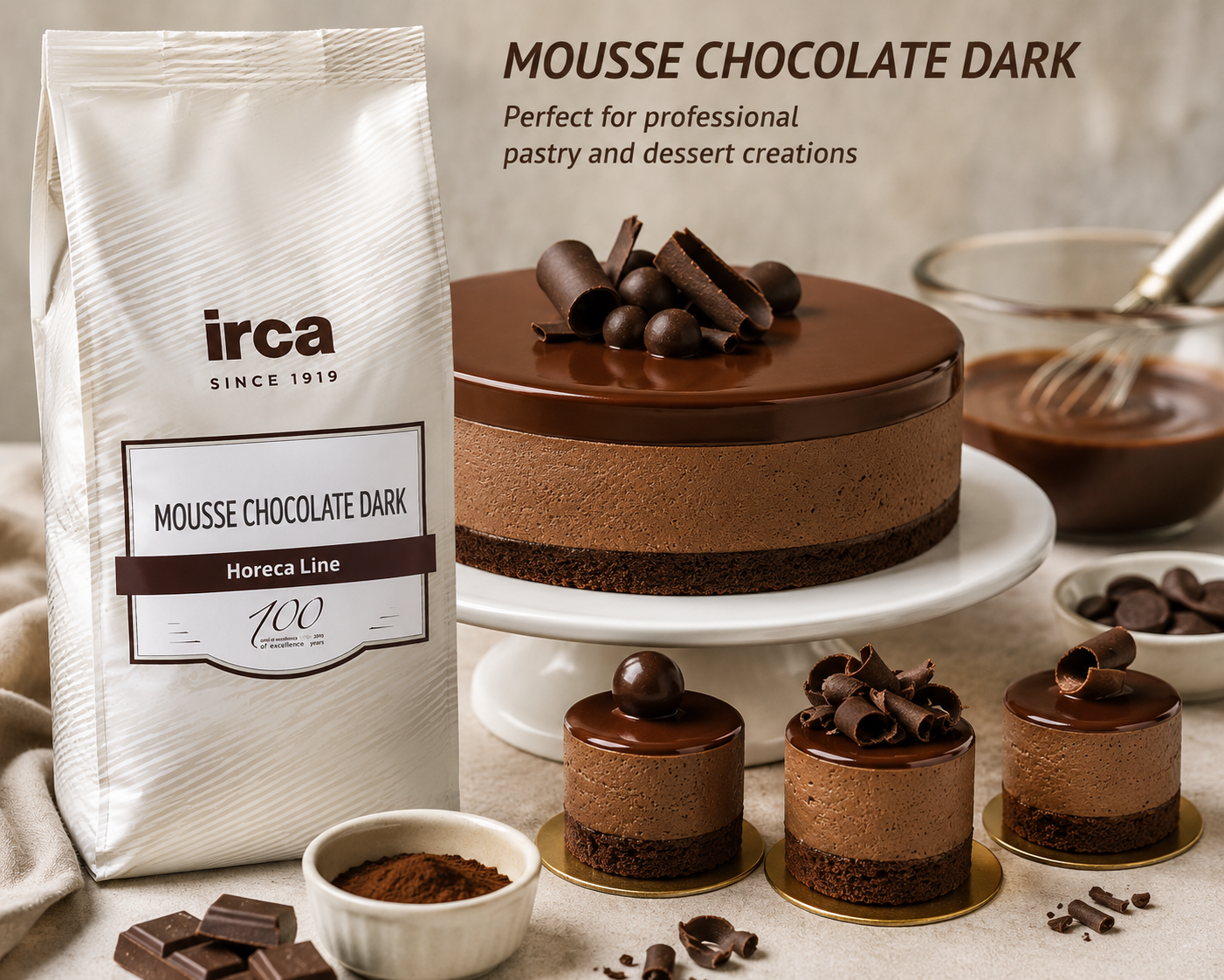 Irca Mousse Mix – Dark Chocolate 1 kg