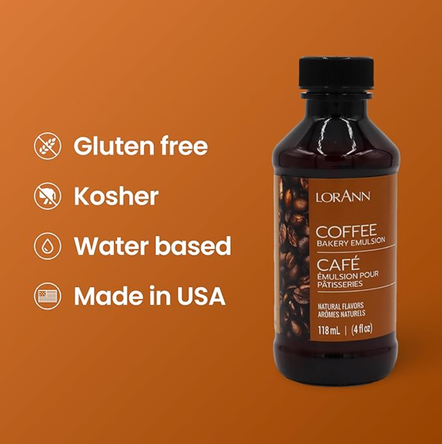 LorAnn Oils Coffee (Natural), Bakery Emulsion   - 4 OZ  #0754-0806 - Papagino Foods Inc.