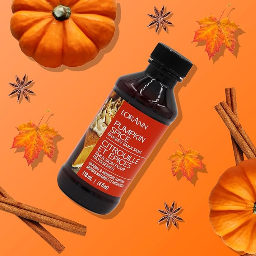 LorAnn Oils Pumpkin Spice, Bakery Emulsion - 4 OZ   #0789-0806B - Papagino Foods Inc.