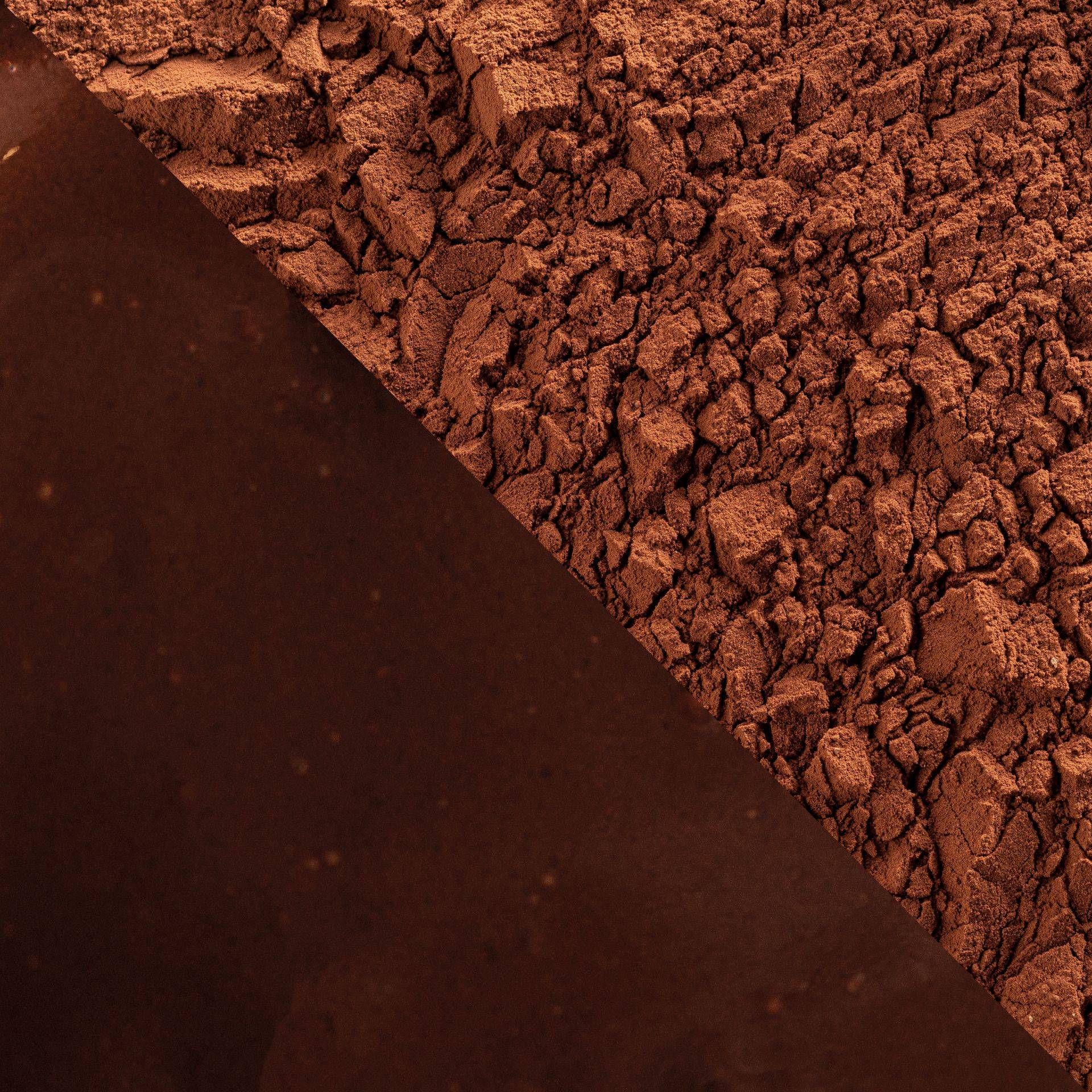 Callebaut Botanical Extra Brute 100% Cocoa powder in a 1kg bag, presented by Papagino Foods Inc., with cocoa powder visible.