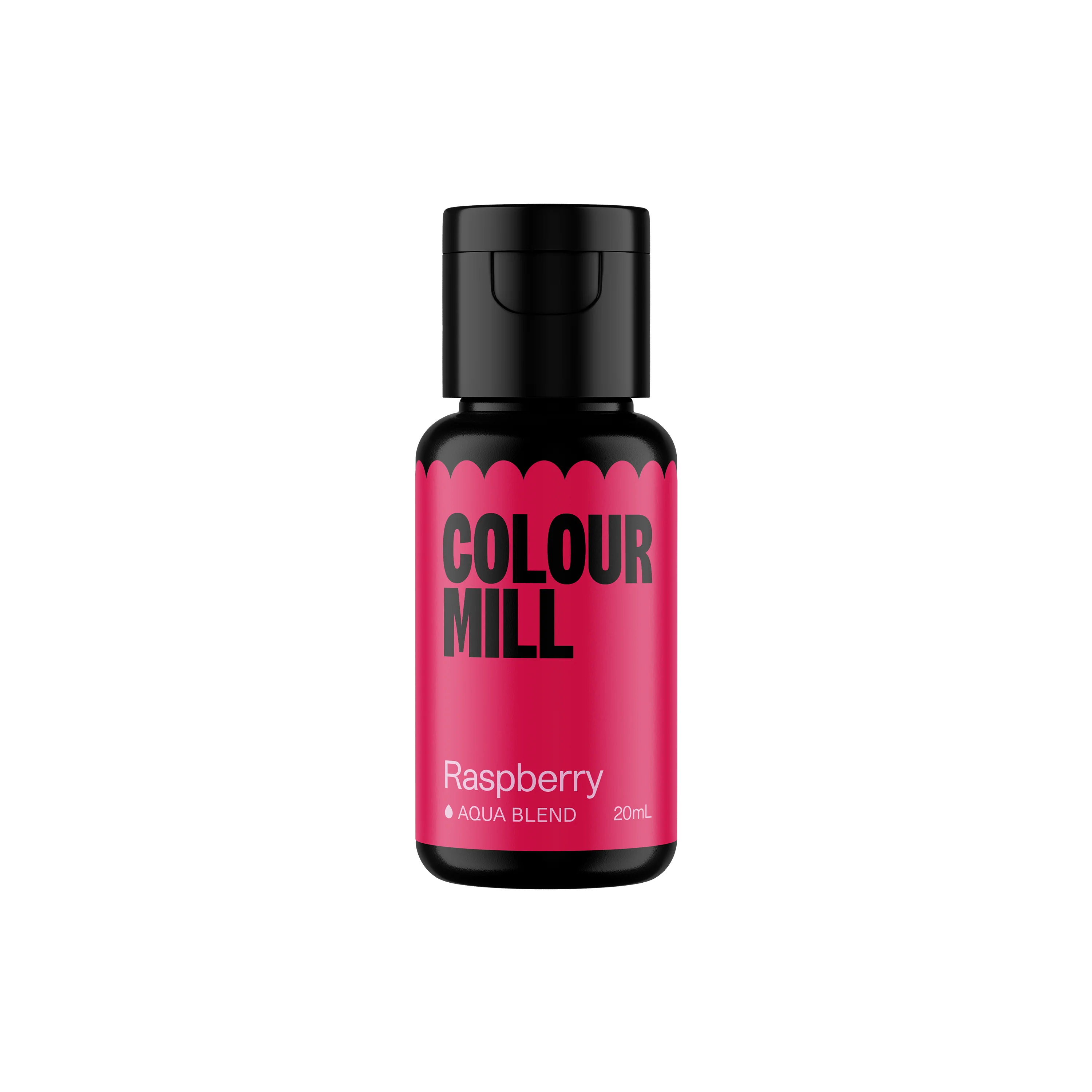 Papagino Foods Inc. Colour Mill Aqua Blend Colouring 20 ml in Raspberry, vibrant liquid food coloring for baking and decorating.