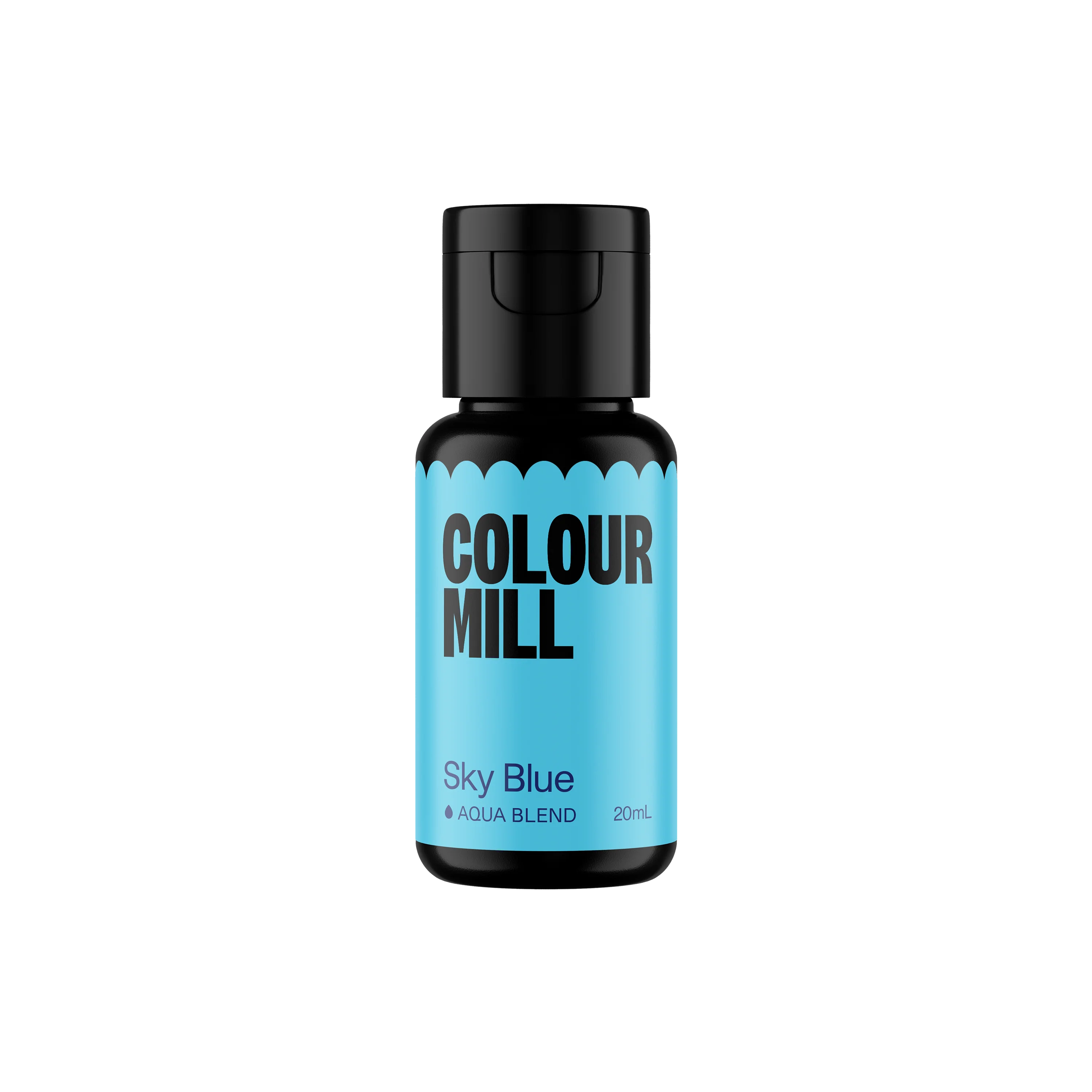 Sky blue Colour Mill Aqua Blend food coloring in 20 ml bottle by Papagino Foods Inc.
