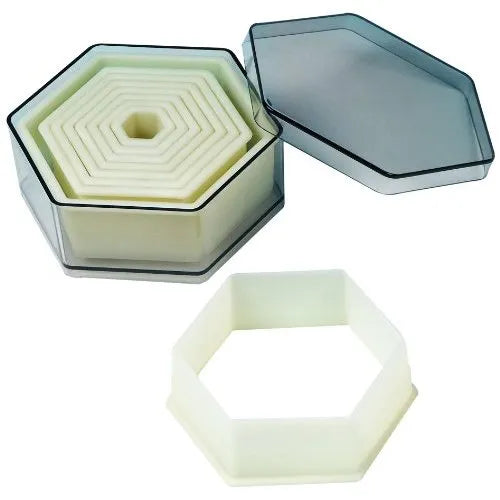 Fat Daddio, Nylon Cutter Set, Hexagon,9 pc (#CKC-2053) - Papagino Foods Inc. 