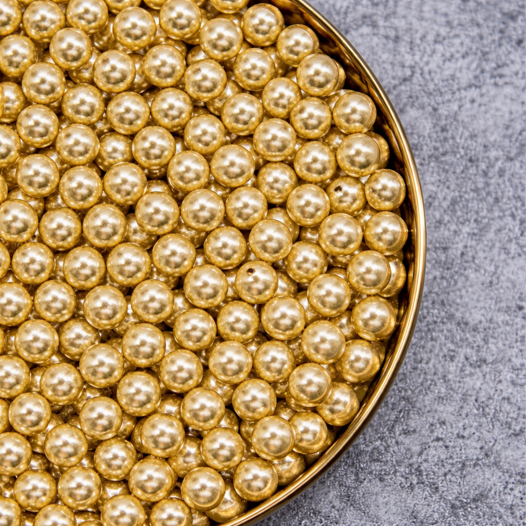 Gold sugar pearl 500g Sprinkles d'Art - Papagino Foods Inc. 