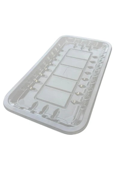 HQ - 10s/35 Clear Plastic Tray - Size - 10.63" x 5.98" x 0.59" – 500 pcs - Papagino Foods Inc. 