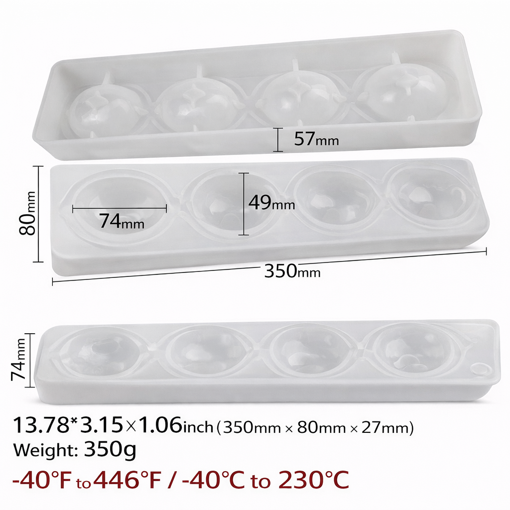 Lemon Slice Mold (4 Cavities) - Papagino Foods Inc. 