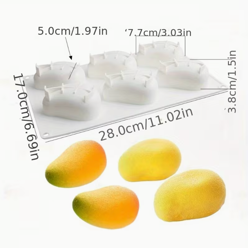 Mango Mold (6 Cavities) - Papagino Foods Inc. 
