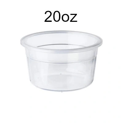 Maple Leaf 20oz Clear Deli Containers – H2820 – 500 pcs - Papagino Foods Inc. 
