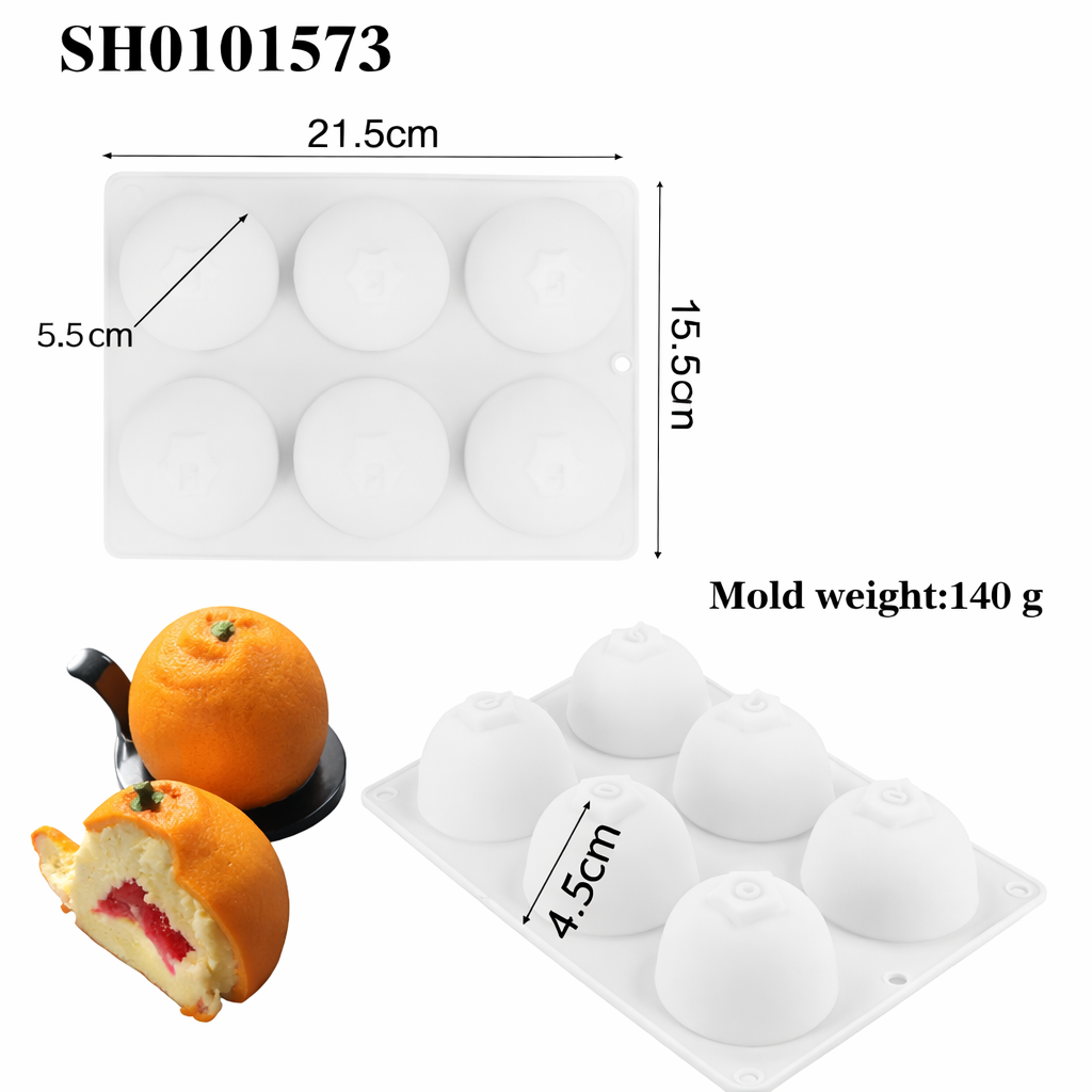 Orange Mold (6 Cavities) - Papagino Foods Inc. 