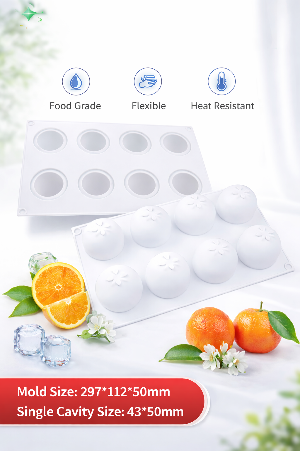 Orange Mold (8 Cavities) - Papagino Foods Inc. 
