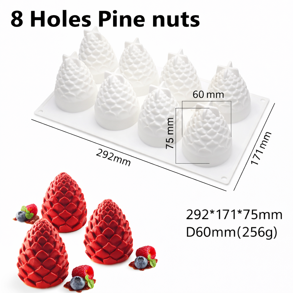 Pine Nuts Mold (8 Cavities) - Papagino Foods Inc. 