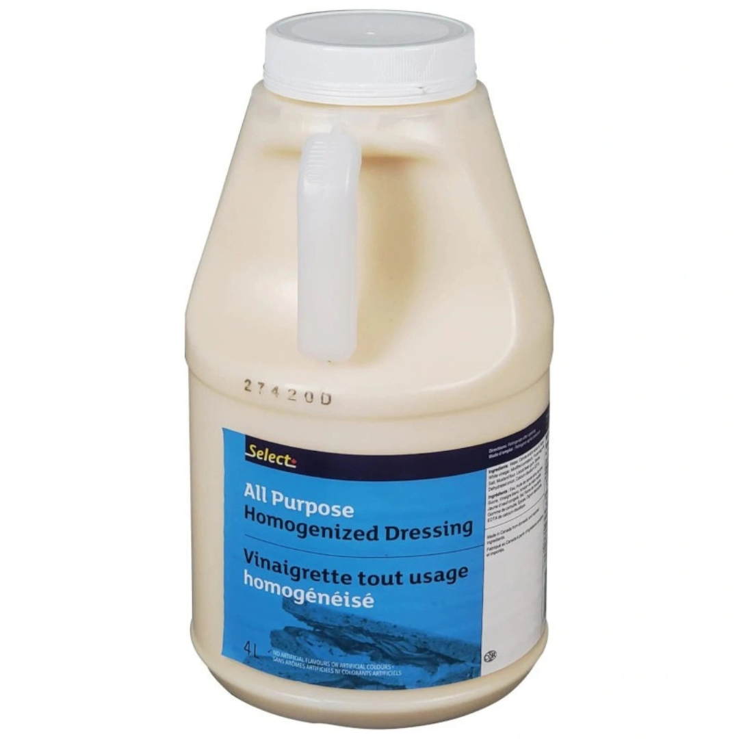Select - All Purpose Homogenized Dressing 4 L - Papagino Foods Inc. 