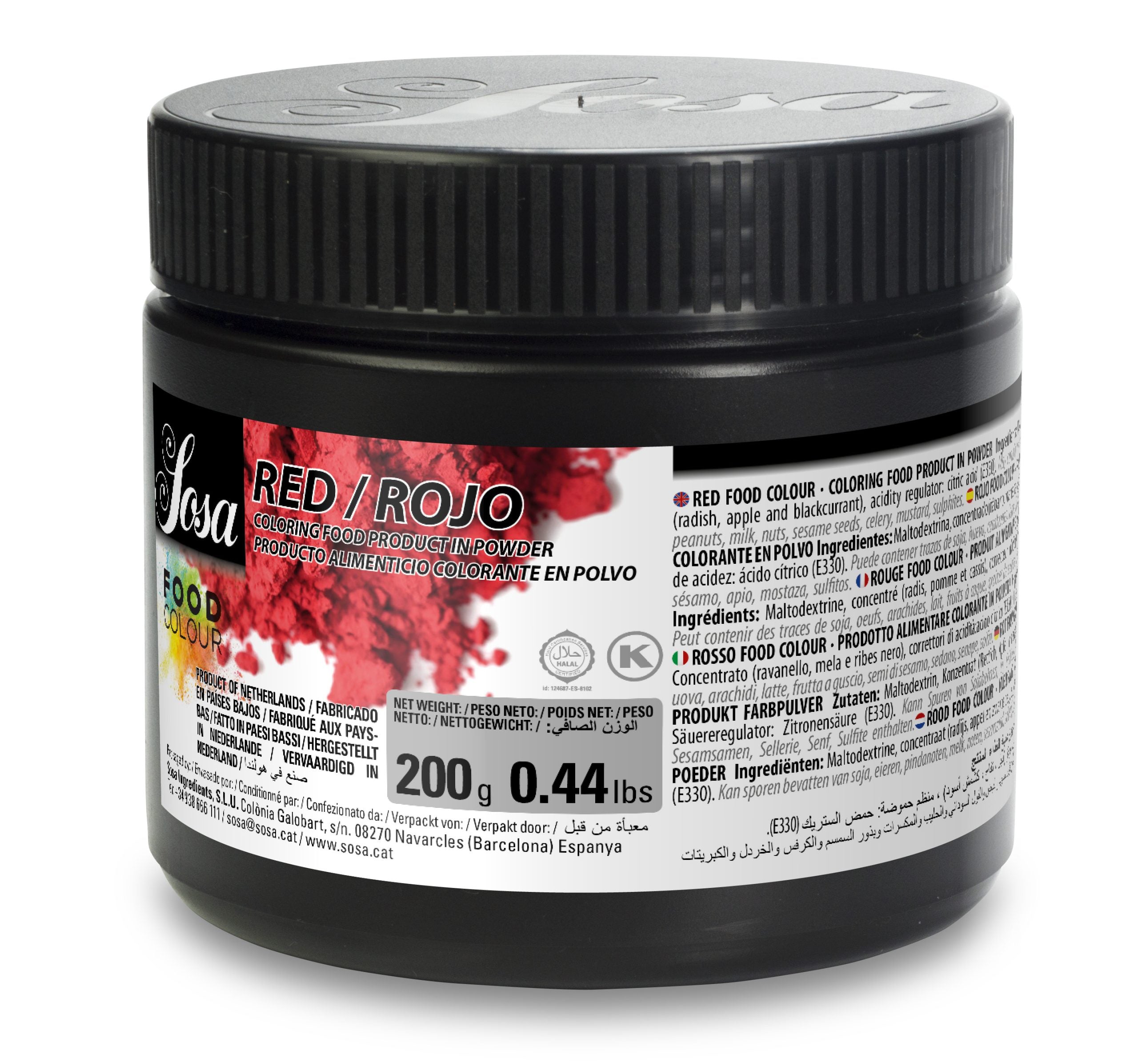 Sosa Red Food Color (200g) - Papagino Foods Inc. 
