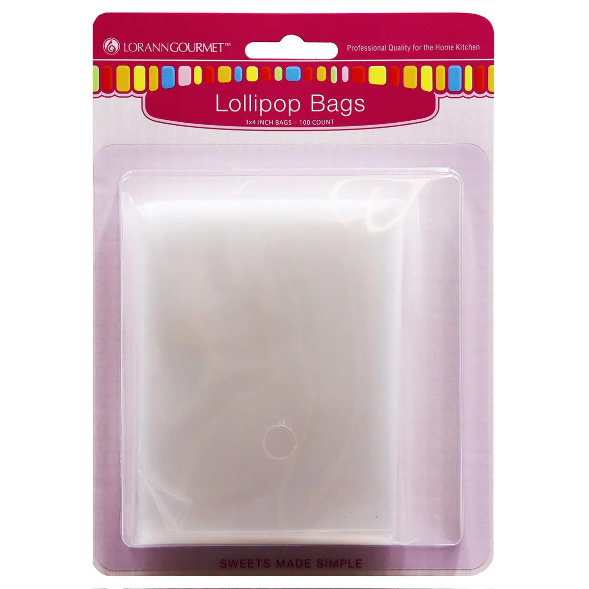 Sucker Bags 100-pack 3 x 4 / 100 pcs # 5729-0000 - Papagino Foods Inc.