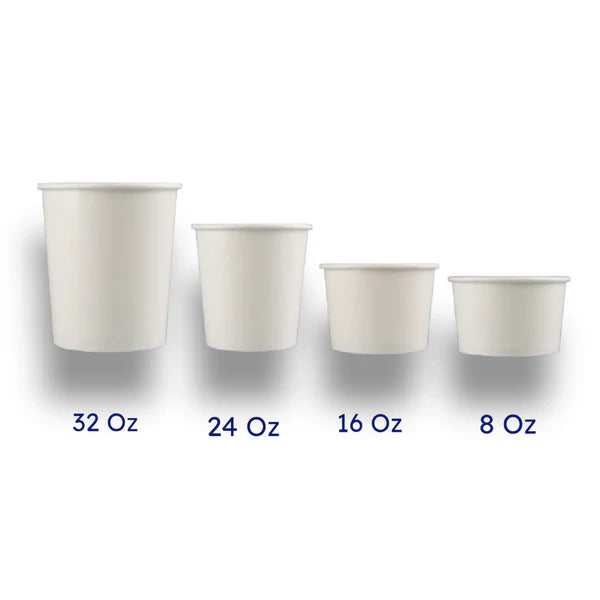 Golden Maple 24 oz Disposable Paper Soup Containers - Papagino Foods Inc. 