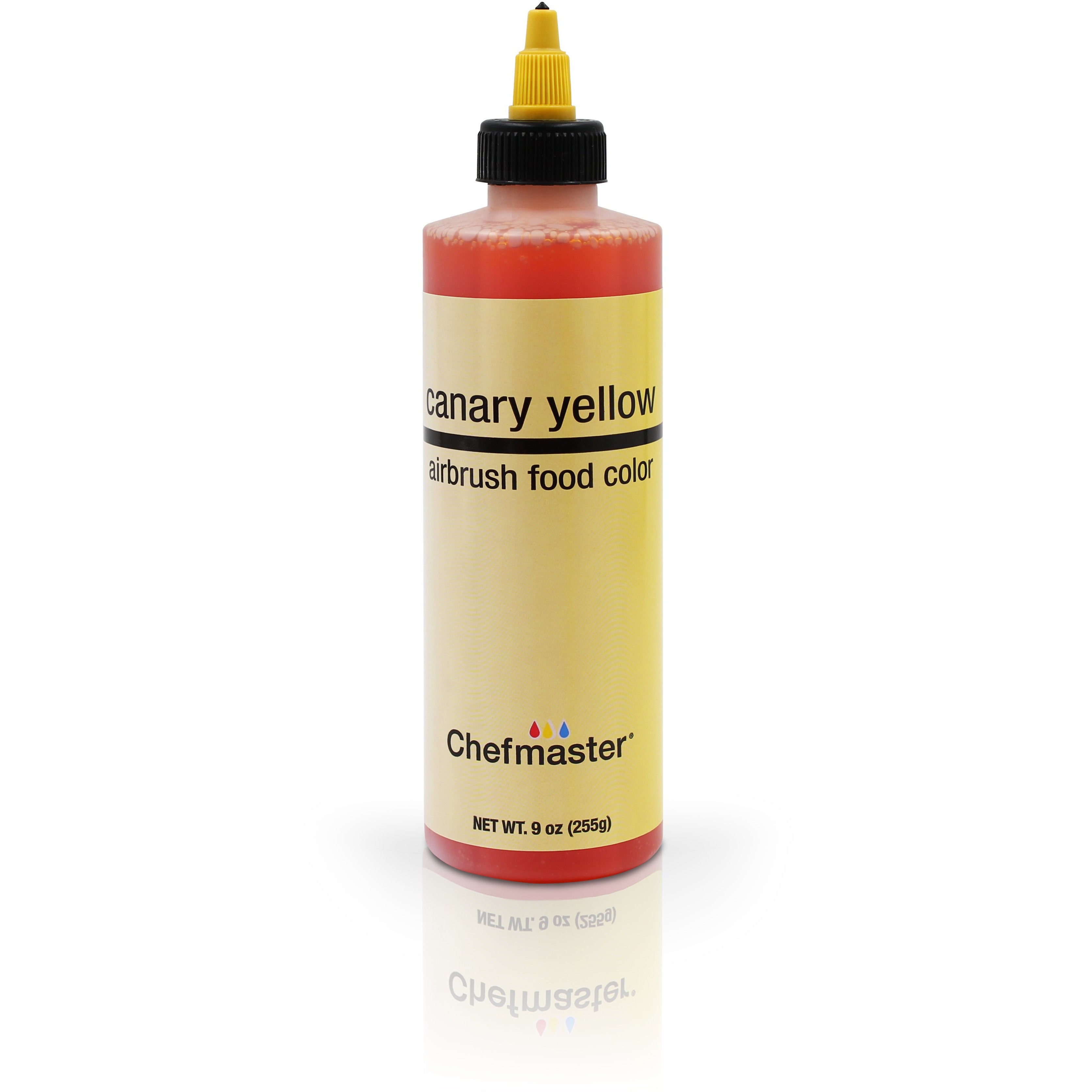 Chefmaster Canary Yellow Airbrush Food Coloring (# 3195) 9.0 OZ - Papagino Foods Inc.