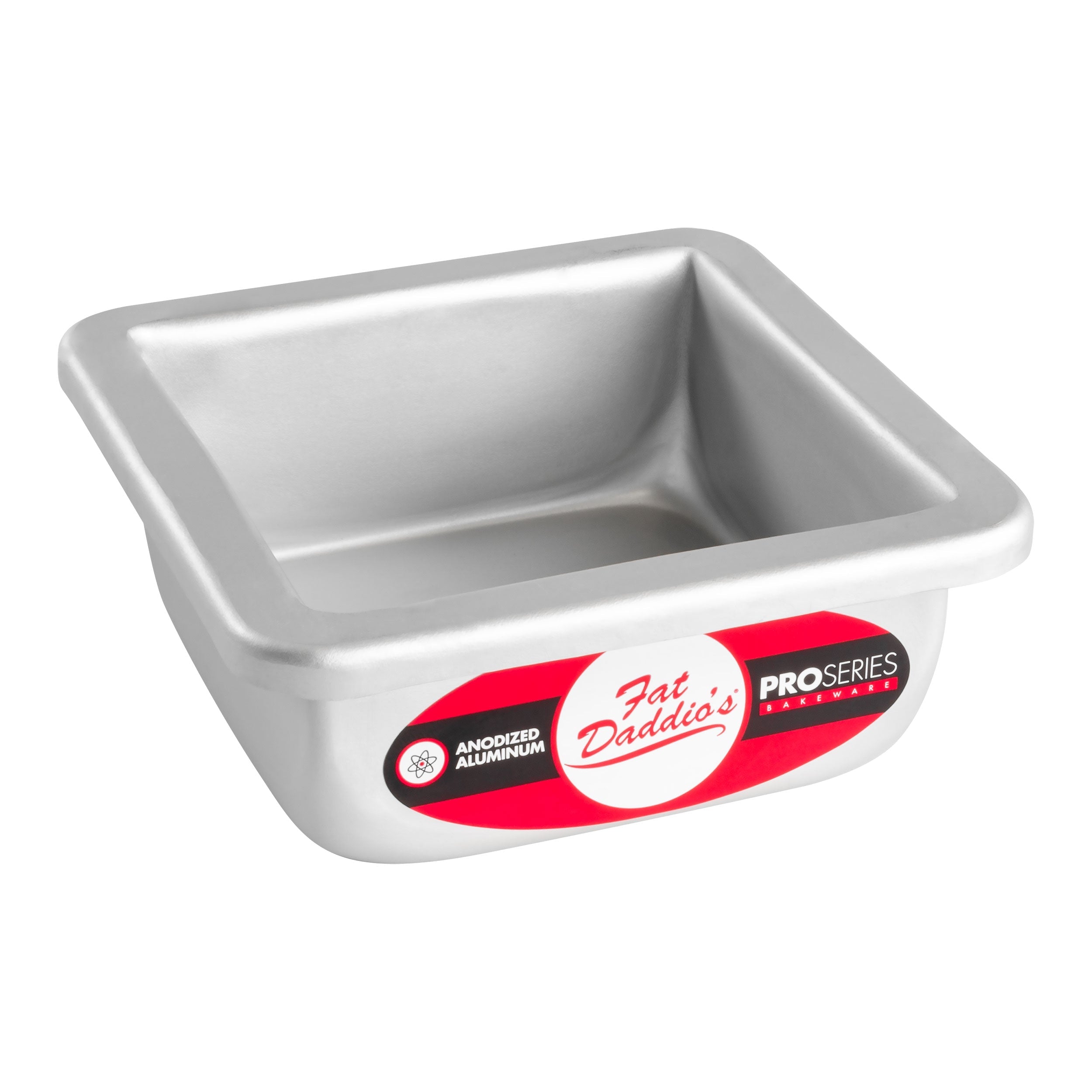Fat Daddio, Anodized Aluminum, Square Pan, 3 in x 3 in x 2 in (PSQ-332) - Papagino Foods Inc.