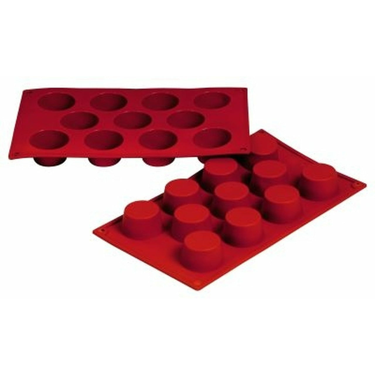 Fat Daddio, Silicone Baking Mold, Muffin, 1.7oz, 2.01 in x 1.1 in High, 11 Cavities (SMF022) - Papagino Foods Inc.