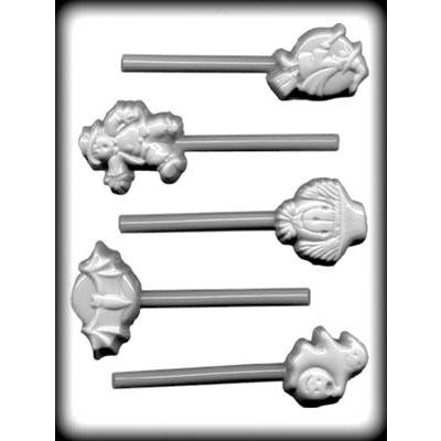 Halloween Assortment Sucker Hard Candy / Chocolate Mold [8H-3276] - Papagino Foods Inc.