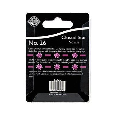 JEM Nozzle - Closed Star #26   #NZ26 - Papagino Foods Inc.